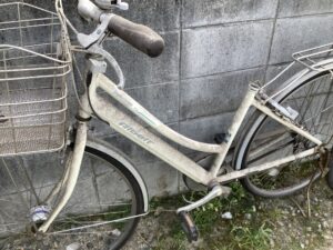 竹原市本町で自転車の回収から処分までさせて頂きました。