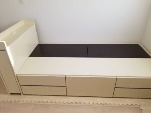 尾道市木ノ庄町市原でベッドフレームの引き取りから処分までさせて頂きました。