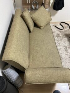 竹原市でソファーの回収から処分までさせて頂きました。