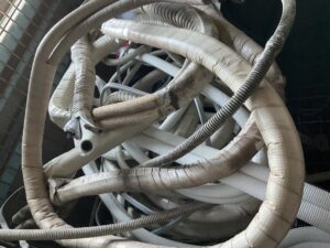 広島県三次市で取り外し回収から処分までしたエアコン配管