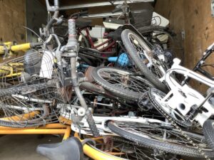広島県尾道市で引き取り回収から処分までした自転車