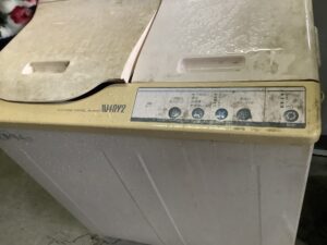 広島県神石高原町で引き取り回収から処分までした洗濯機