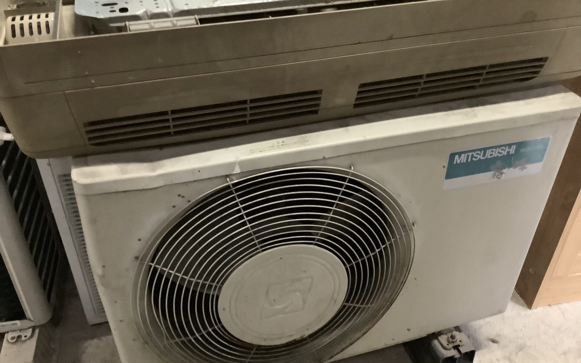 広島県庄原市で取り外し回収から処分までしたエアコン