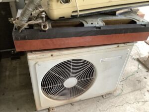 広島県府中市で取り外し回収から処分までしたエアコン