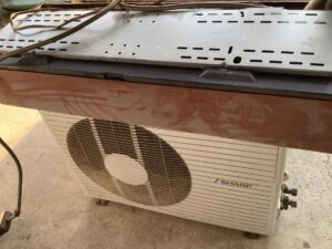 広島県三次市で引き取り回収から処分までした取り外し済みのエアコン