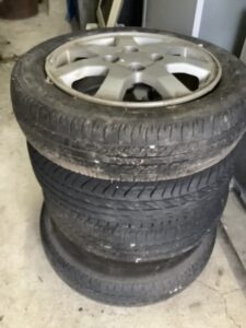 福山市幕山台で引き取り回収から処分までしたアルミタイヤ