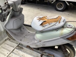 福山市霞町で引き取り回収から処分までしたバイク