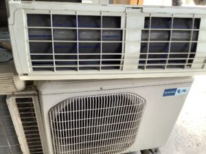 福山市神辺町で取り外し回収から処分までしたエアコン