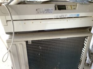 福山市松永町で取り外し回収から処分までしたエアコン
