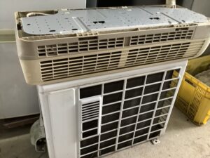 福山市高西町で取り外し回収から処分までしたエアコン