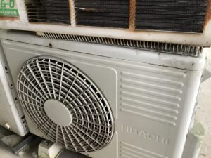 広島県三原市で取り外し回収から処分までしたエアコン