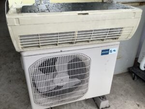 広島県庄原市で取り外し回収から処分までしたエアコン