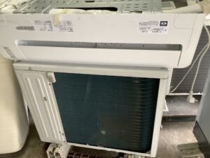 福山市新市町で取り外し回収から処分までしたエアコン