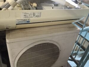 広島県三原市で取り外し回収から処分までしたエアコン